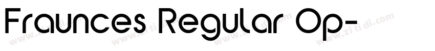Fraunces Regular Op字体转换